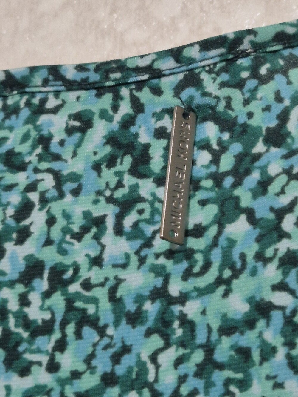 Michael Kors Teal Floral Sleeveless Maxi Dress  Size:XL - Picture 9 of 12